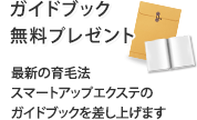 ガイドブック無料プレゼント 最新の育毛法スマートアップエクステのガイドブックを差し上げます